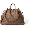 Brunello Cucinelli Nappa Mellow Large Shopper Bag In Brown