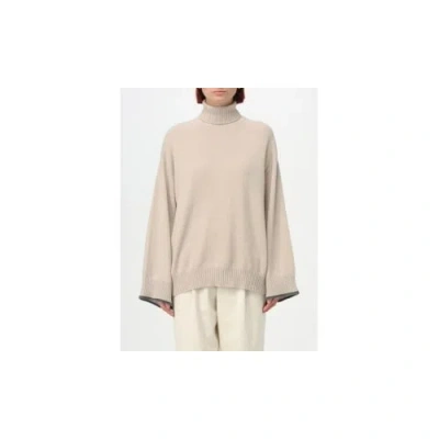 Brunello Cucinelli Cashmere Turtleneck Sweater In Neutral