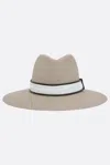Brunello Cucinelli Straw Fedora With Wide Brim In Neutrals
