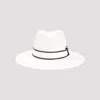 Brunello Cucinelli Straw Fedora With Wide Brim In White