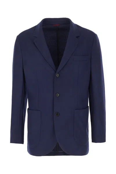 Brunello Cucinelli Navy Blue Cashmere Blazer