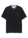 Brunello Cucinelli Slim Fit Crew-neck T-shirt In Lightweight Cotton Jersey In Black