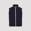Brunello Cucinelli Padded Vest In Tech Fabric In Navy Blue