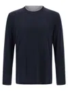 Brunello Cucinelli Multi Layer T-shirt Multicolor In Blue