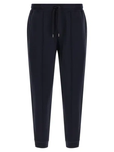 Brunello Cucinelli Navy Blue Regular Joggers