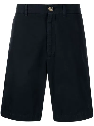 BRUNELLO CUCINELLI NAVY BLUE WIDE LEG SHORTS