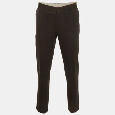 Pre-owned Brunello Cucinelli Navy Blue Wool Blend Gabardine Formal Trousers Xxl
