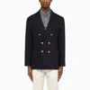 BRUNELLO CUCINELLI BRUNELLO CUCINELLI NAVY DOUBLE-BREASTED JACKET IN AND
