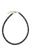 Brunello Cucinelli Jewelry And Leather Choker Necklace