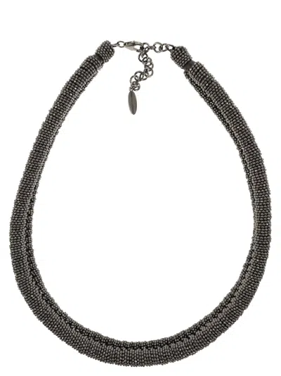 Brunello Cucinelli Necklace In Jewellery In Grey