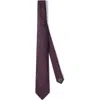 Brunello Cucinelli Necktie With Jacquard Pattern In Burgundy