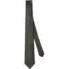 Brunello Cucinelli Necktie With Jacquard Pattern In Green
