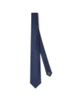 Brunello Cucinelli Necktie With Pattern In Blue
