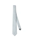 Brunello Cucinelli Necktie With Pattern In Light Grey