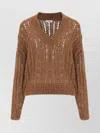 Brunello Cucinelli Rustic Dazzling Net Sweater