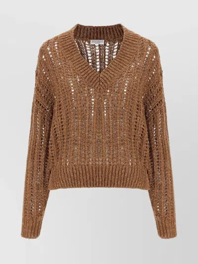 BRUNELLO CUCINELLI "NET DAZZLING RUSTIC" SWEATER