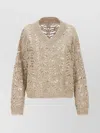 Brunello Cucinelli Rustic Dazzling Net Sweaters And Cardigans