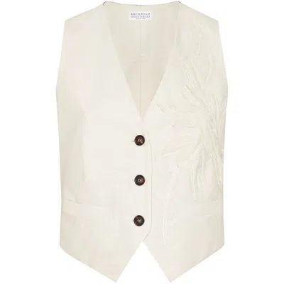 BRUNELLO CUCINELLI NEUTRAL JACKETS