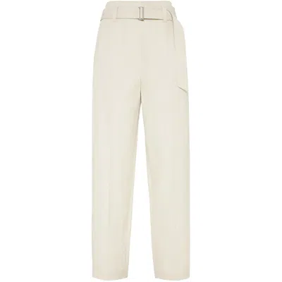 BRUNELLO CUCINELLI NEUTRAL PANTS