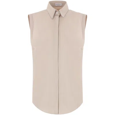 BRUNELLO CUCINELLI NEUTRAL SHIRTS