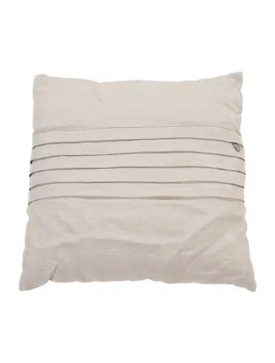 Pre-owned Brunello Cucinelli Neutral Throw Pillow In Neutrals