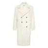 Brunello Cucinelli Men One-and-a-half-breasted Coat In Gray