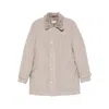 Brunello Cucinelli Neutrals Coats - Single Breasted Coats Men In Gray