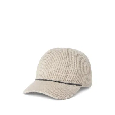 BRUNELLO CUCINELLI BRUNELLO CUCINELLI NEUTRALS HATS WOMEN