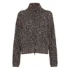 Brunello Cucinelli Braided Cardigan In Black