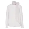 Brunello Cucinelli Silk Blouse In White