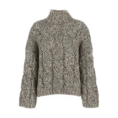 BRUNELLO CUCINELLI BRUNELLO CUCINELLI NEUTRALS TOPS - SWEATSHIRTS WOMEN