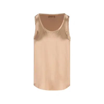Brunello Cucinelli Scoop-neck Tank Top In Brown