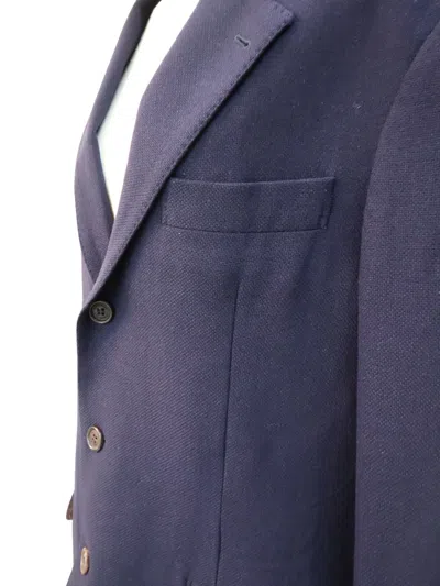 Brunello Cucinelli New Mens Navy Cashmere & Silk Blazer In Blue