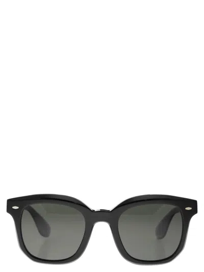 Brunello Cucinelli Nino Acetate Sunglasses With Polarised Lenses In Black