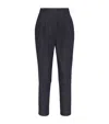 Brunello Cucinelli Comfort No-fade Denim Equestrian Trousers With Monili In Blue