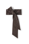 Brunello Cucinelli No-fade Denim Foulard In Brown