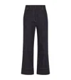 Brunello Cucinelli Blue Jeans With Wide Leg And Contrasting Stitching In Blue