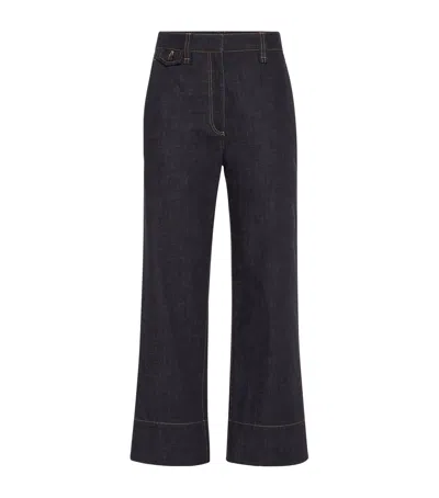 Brunello Cucinelli No-fade Sartorial Square Jeans In Blue