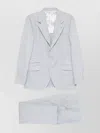 Brunello Cucinelli Light Grey Linen Single-breasted Suit