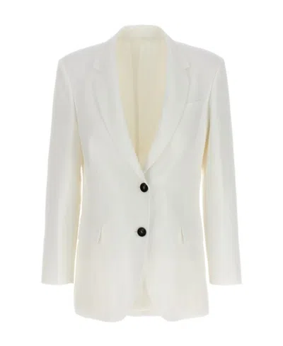 BRUNELLO CUCINELLI BRUNELLO CUCINELLI FLAP-POCKETED SINGLE-BREASTED BLAZER
