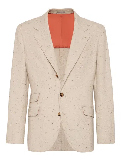 BRUNELLO CUCINELLI NOTCHED-LAPELS BLAZER