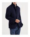 Brunello Cucinelli Notched-lapels Cashmere-wool Blazer In Blue