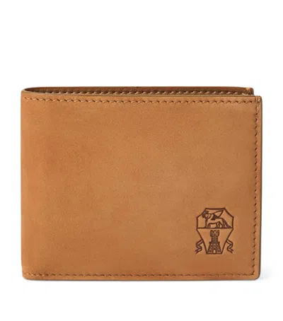 Brunello Cucinelli Nubuck Leather Bifold Wallet