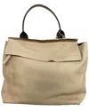 Brunello Cucinelli Nude Leather Zipped Top Handle Bag (authentic Pre-loved)