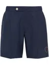 Brunello Cucinelli Nylon Bermuda Shorts In Blue