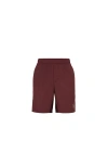 Brunello Cucinelli Elastic-waist Panelled Shorts In Purple