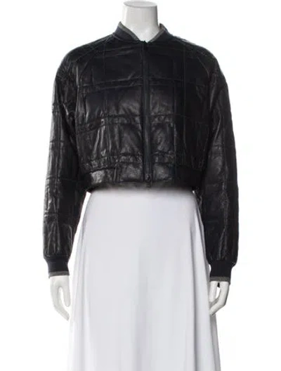 Pre-owned Brunello Cucinelli Nylon Biker Jacket W/ Tags In Black