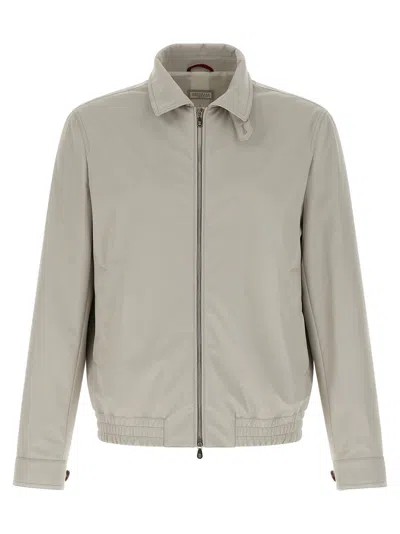 BRUNELLO CUCINELLI NYLON BOMBER JACKET