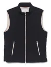 Brunello Cucinelli Dark Blue Nylon Down Jacket