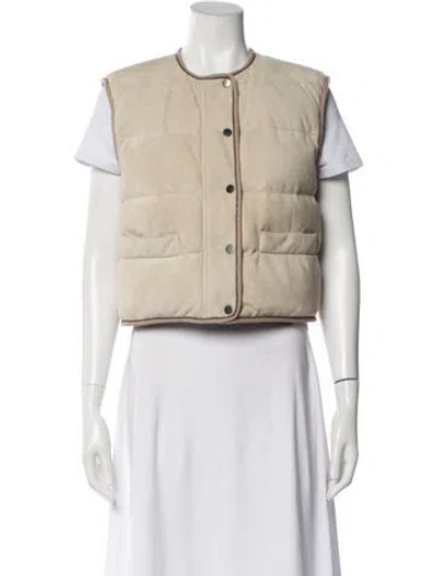 Pre-owned Brunello Cucinelli Nylon Down Jacket In Neutral